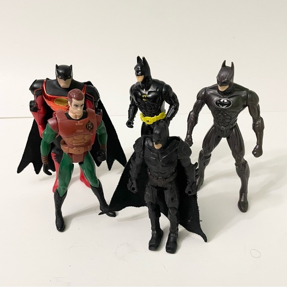 Lot of 5 Batman and Robin Superhero Action Figures Toys - Picture 13 of 16